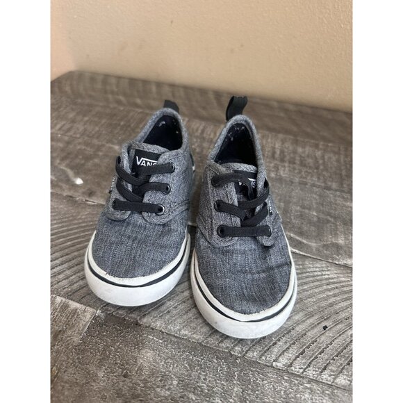 Vans Low Gray Toddler Size 7 C - Picture 3 of 5